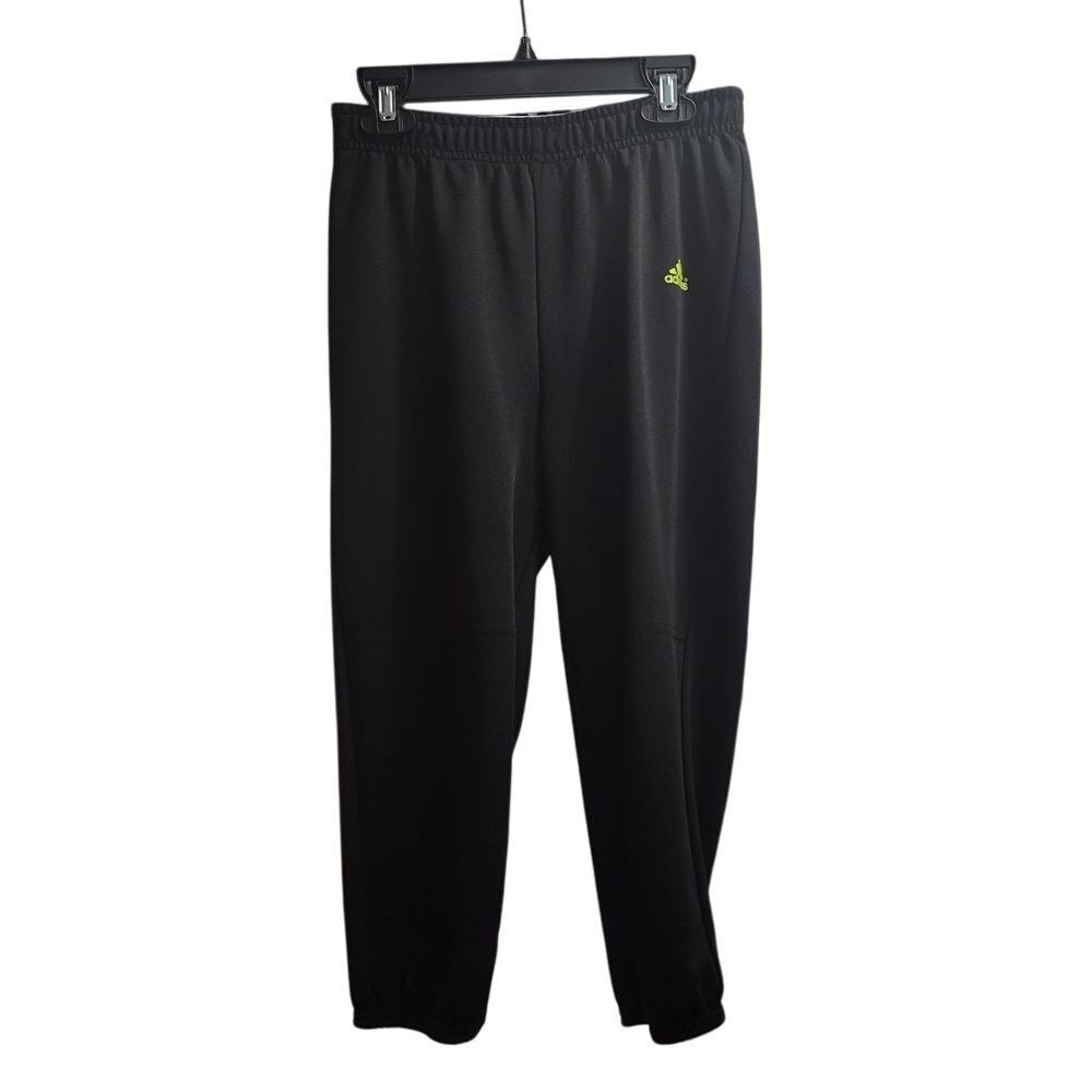 Adidas Kids Athletic Baseball Black Joggers Casual Sport Training Pants